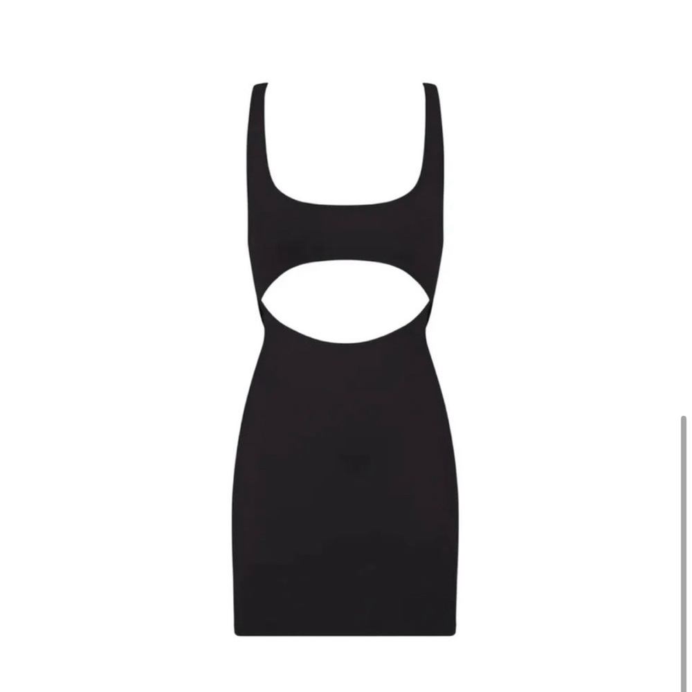 NWT SKIMS SWIM Cutout Tank Dress - Onyx / Black - Size 4X